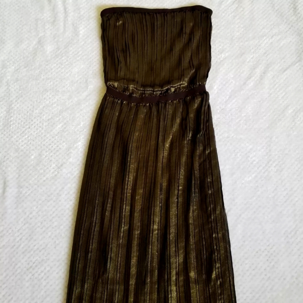 BCBG MaxAzria 'Mateo' maxi dress, goldblack